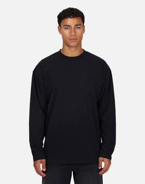 Good For Nothing Relaxed long sleeve t-shirt in black