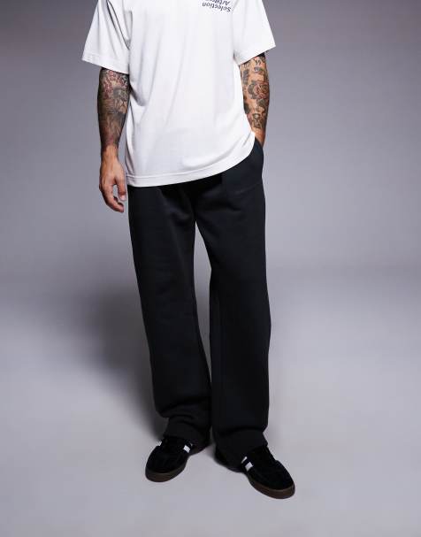 Good For Nothing Relaxed wide leg jogger in black - view 1
