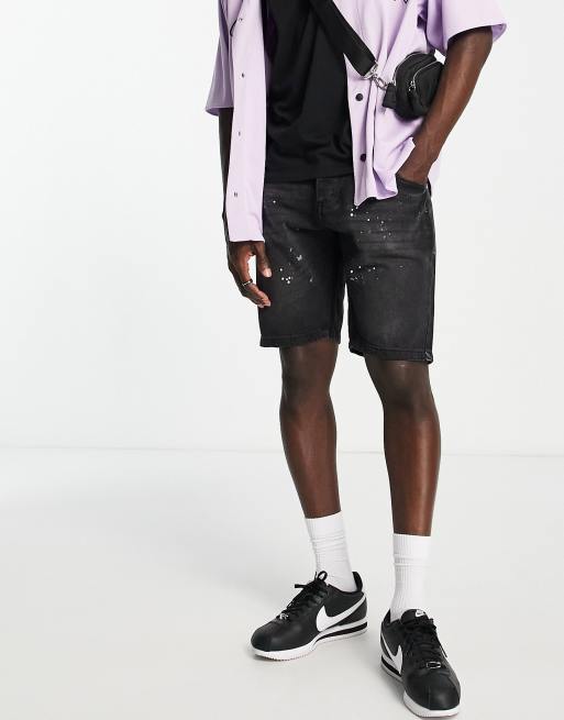 Good For Nothing revive black denim shorts