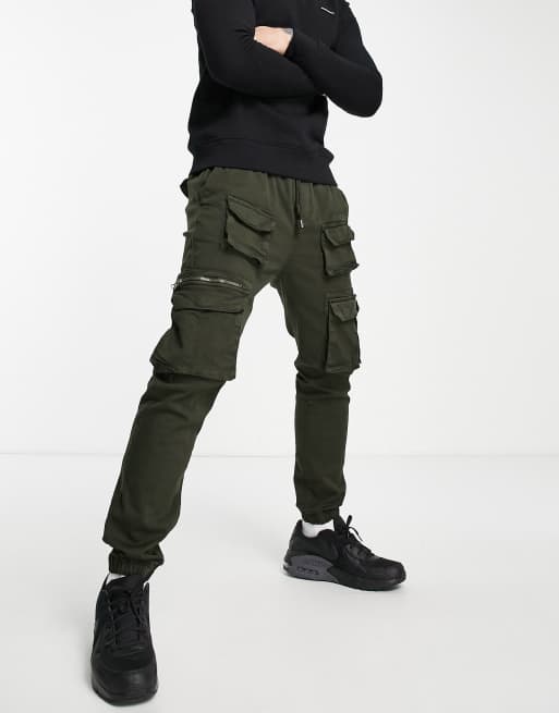 Good For Nothing robust khaki cargo pants ASOS