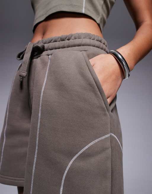 Good For Nothing – Shorts in Taupe mit Ziernaht, Kombiteil, 2 von 5