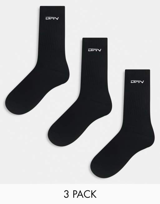 Good For Nothing – Socken in Schwarz mit aufgesticktem Logo