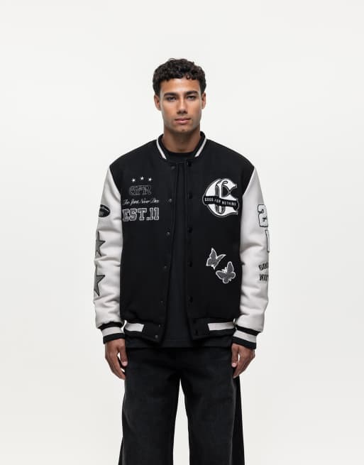 Good for Nothing - Sort oversized college-jakke
