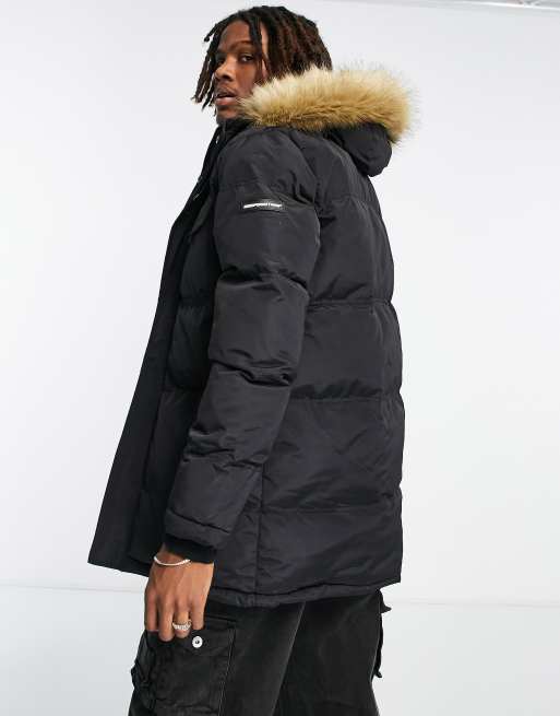 Good for nothing fur hood padded jacket best sale