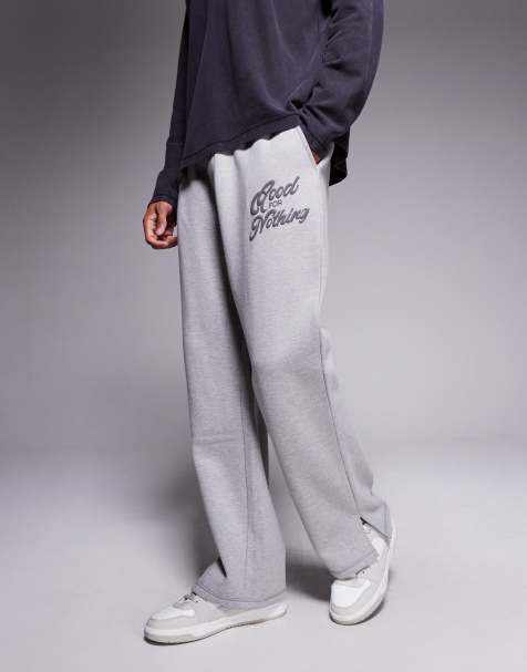 Good For Nothing straight leg sweatpants in gray - view 1