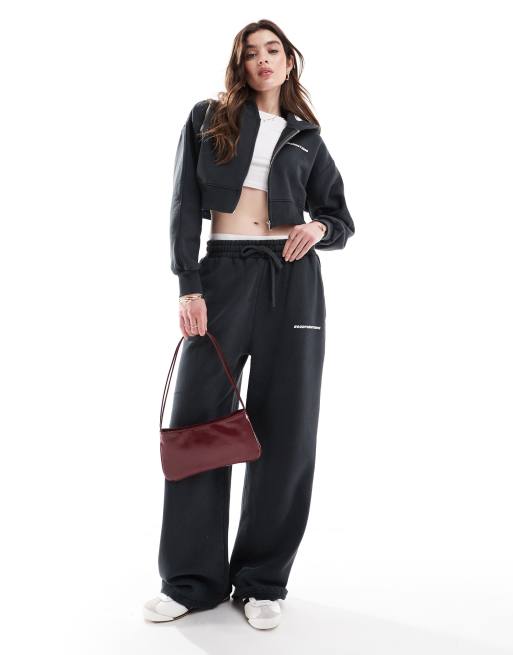 Good For Nothing straight leg trackies in black (part of a set), 4 of 5