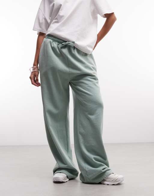 Good For Nothing straight leg trackies in green, 4 of 5