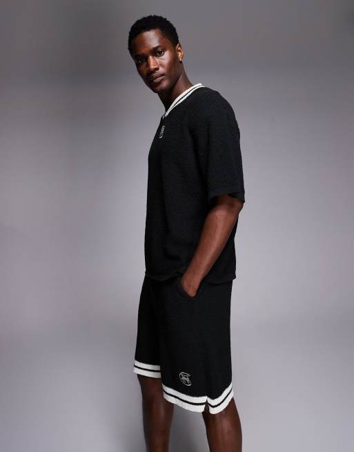 Good For Nothing – Strick-Shorts in Schwarz, Kombiteil, 3 von 5