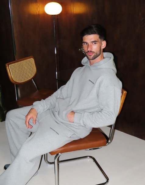 Good For Nothing - sudadera con capucha oversize con alto contenido de algodón en gris - view 1