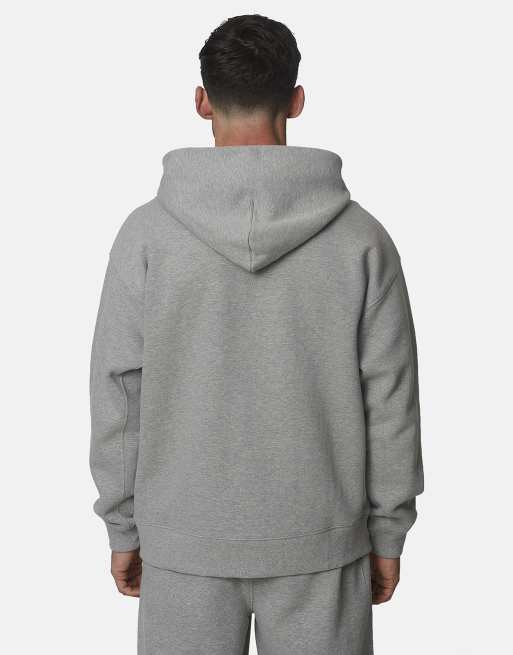 Good For Nothing - Sudadera con capucha oversize con cremallera y alto contenido de algodón en gris, 2 de 4