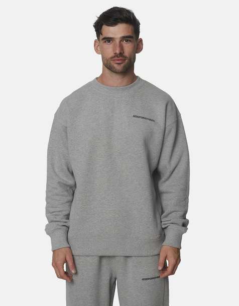 Good For Nothing - Sudadera oversize de felpa con cuello redondo en gris - view 1