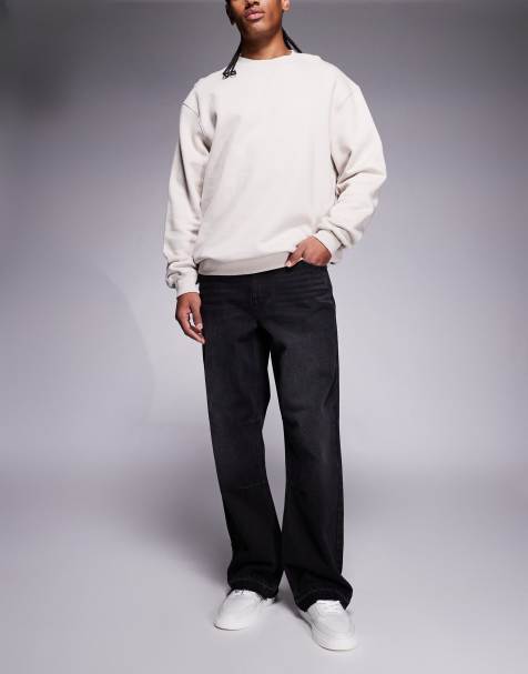 Good For Nothing – Svarta, baggy jeans med råskurna kanter - view 1