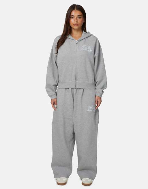 Good For Nothing - Sweat à capuche zippé à logo brodé - Gris, 4 de 4