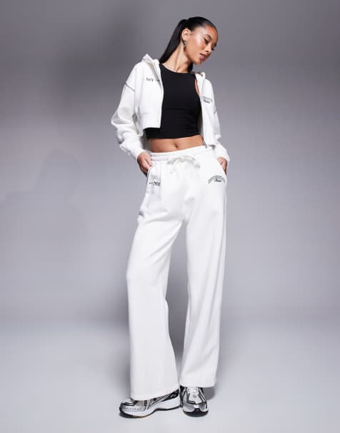 Good For Nothing sweat logo trackies in off white (part of a set) - view 1
