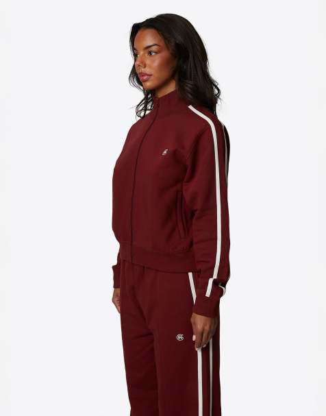 Good For Nothing - Sweat zippé style sport - Bordeaux - view 1