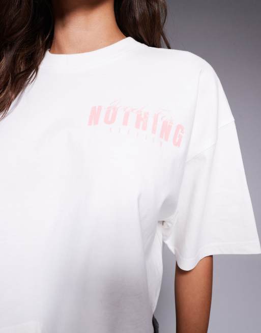 Good For Nothing - T-shirt avec logo papillon imprimé dans le dos - Blanc cassé , 3 de 4