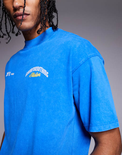 Good For Nothing - T-shirt blu con stampa del logo sul retro in coordinato, 2 di 4