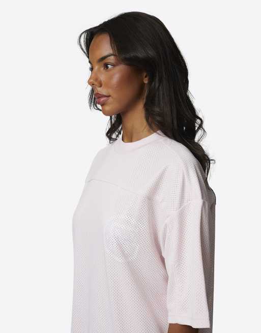 Good For Nothing - T-shirt en jersey et tulle double épaisseur - Rose, 2 de 4