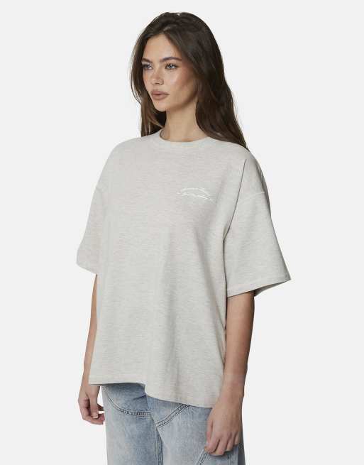 Good For Nothing - T-shirt oversize à imprimé graphique - Gris, 3 de 4