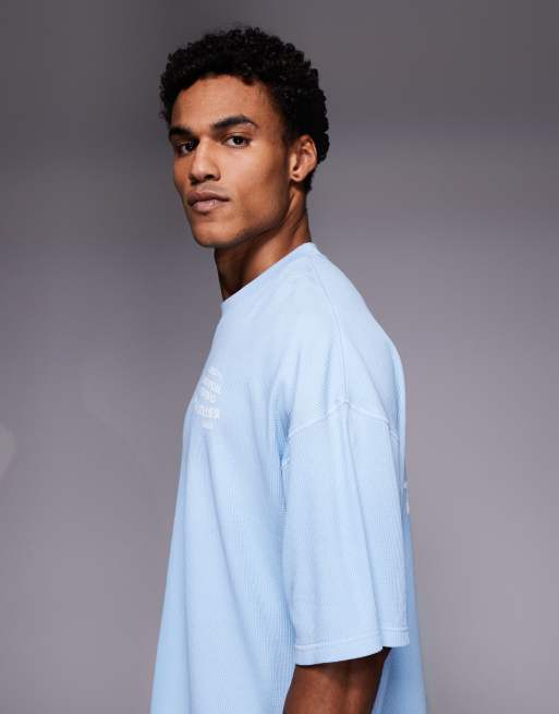 Good For Nothing - T-shirt oversize avec imprimé façon tampon au dos - Bleu clair, 4 de 5