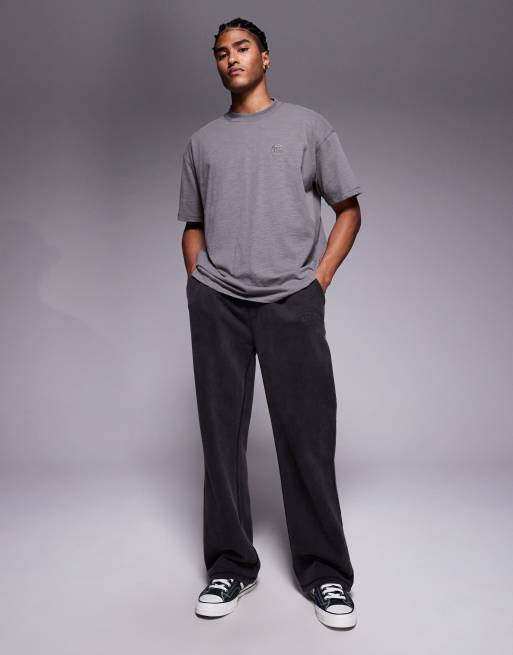 Good For Nothing - T-shirt oversize avec logo emblème imprimé - Gris foncé, 2 de 5