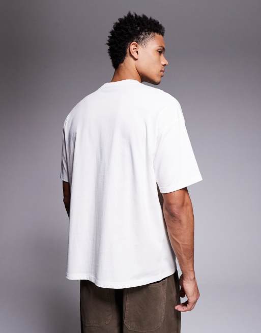 Good For Nothing - T-shirt oversize bianco sporco con stampa del logo, 3 di 5