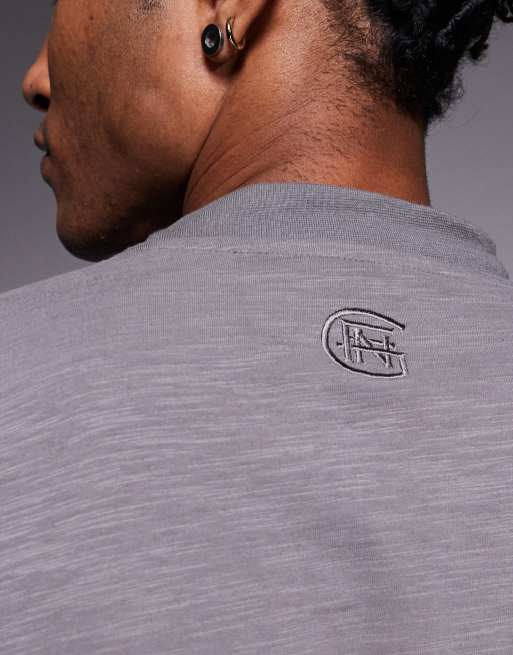 Good For Nothing - T-shirt oversize grigio scuro con stampa del logo, 5 di 5