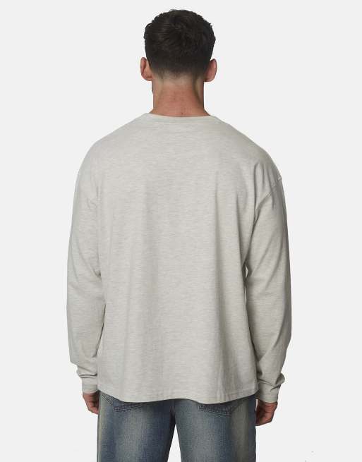 Good For Nothing T-shirt oversize in cotone grigia con stampa serigrafica, 2 di 5