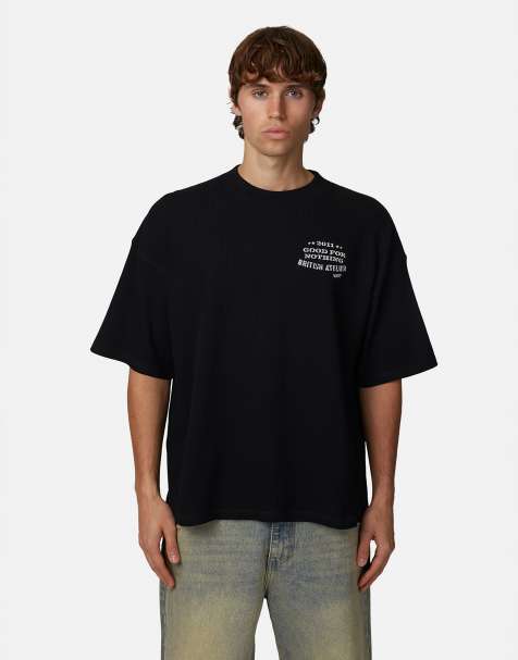 Good For Nothing - T-shirt squadrata nera con grafica - view 1
