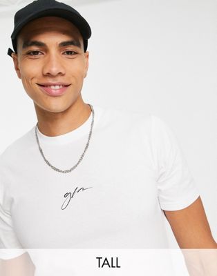 Good For Nothing Tall signature t-shirt in white - ASOS Price Checker