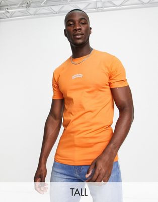 Good For Nothing Tall centre print logo t-shirt in orange - ASOS Price Checker