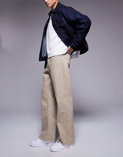 Good For Nothing - Taupe jeans med rå kanter, 3 af 5