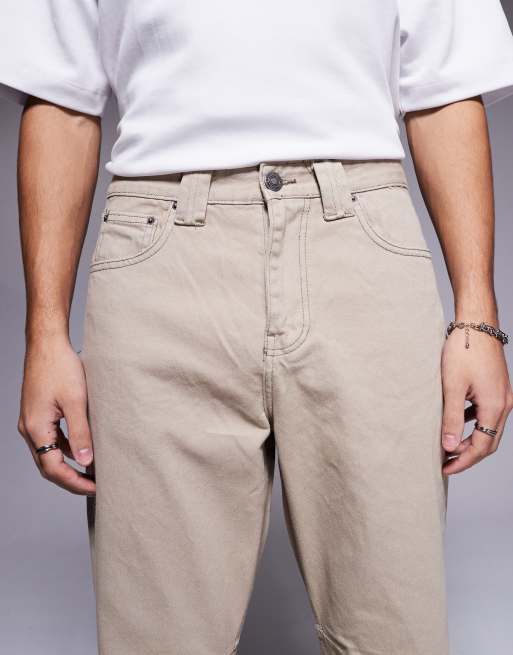 Good For Nothing - Taupe jeans med rå kanter, 5 af 5