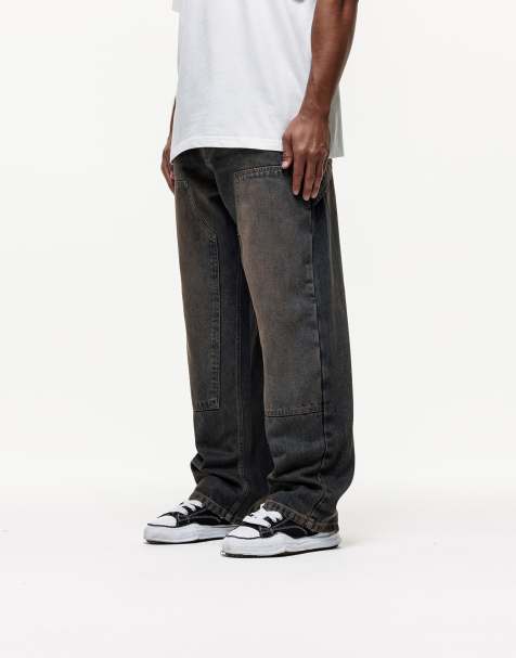 Good For Nothing - Traipse - Indigoblå tømrerjeans med rustrød finish - view 1