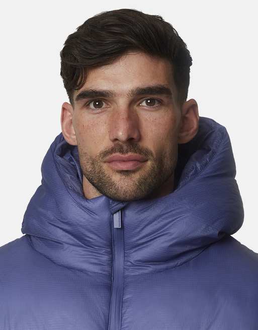 Good For Nothing Translucent hooded padded puffer jacket in blue, 4 of 4