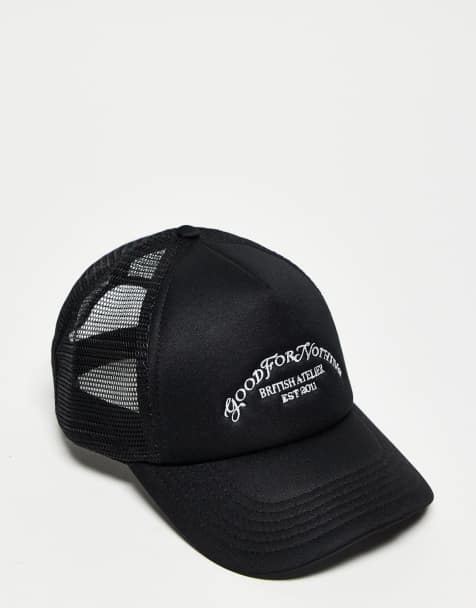 Good For Nothing trucker baseball cap in black - view 1