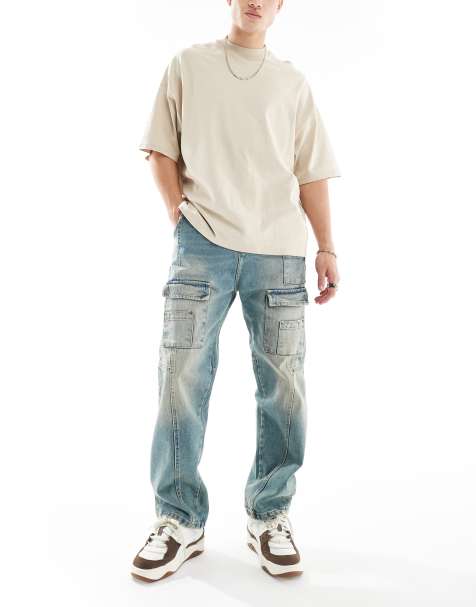 Good For Nothing utility detail jeans in antique wash - view 1
