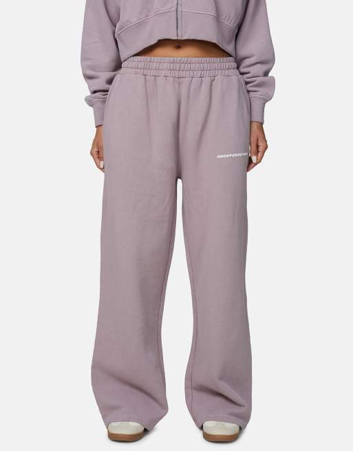 Good For Nothing vintage washed wide leg trackies in pink