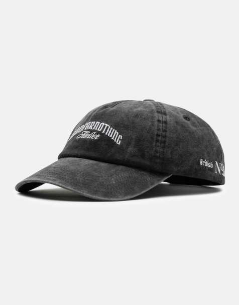 Good For Nothing Washed cap with embroidered logo in black - view 1