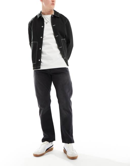 Good For Nothing – Weite Denimjeans in Anthrazitgrau