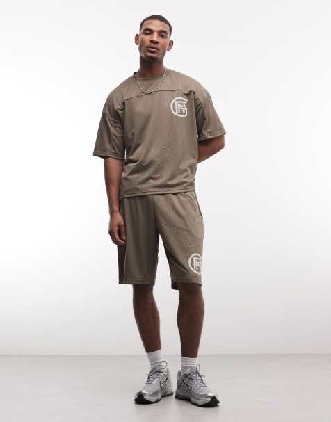 Good For Nothing – Weite Jersey-Shorts in Braun, Kombiteil - view 1