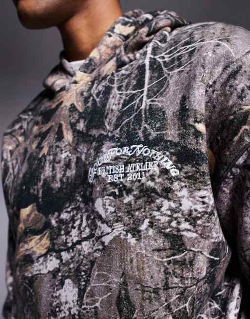 Good For Nothing – Zakładana przez głowę bluza oversize z kapturem we wzór moro, 2 z 4