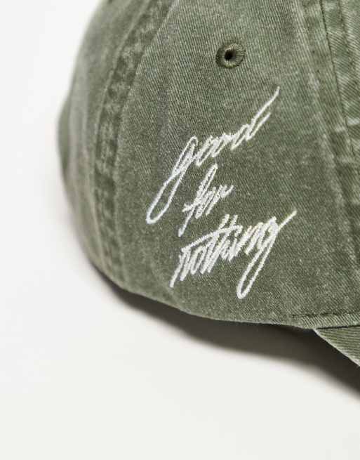 Good For Nothing – Zielona baseballowa czapka z daszkiem i logo, 2 z 3