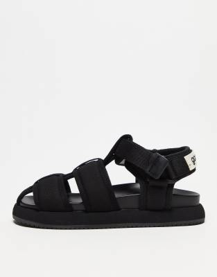Good News Good News Goat quilted sandals in black