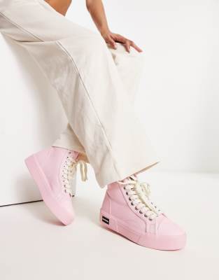 Good News Good News Juice high top chunky trainers in pink