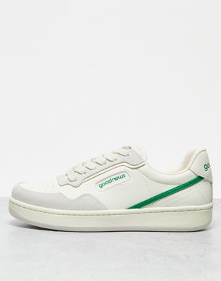 Goodnews Mack trainers in white green - ASOS Price Checker