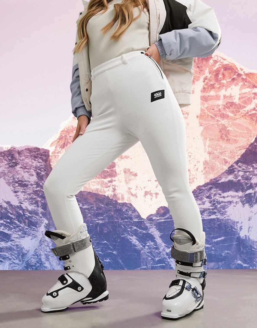 фото Горнолыжные брюки скинни со штрипками asos 4505 ski-белый