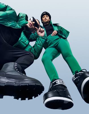 Лыжи & Сноуборд Горнолыжные зауженные брюки со штрипками ASOS 4505-Зеленый цвет