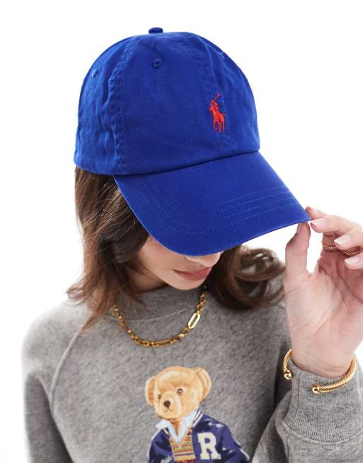Gorra azul luminoso con logo de caballo de Polo Ralph Lauren, 2 de 4