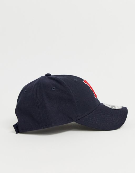 Gorra curva azul marino ajustable 9FORTY The League de Boston Red